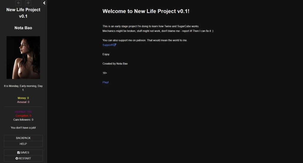 New Life Project [v0.3.8] By Nota Bao