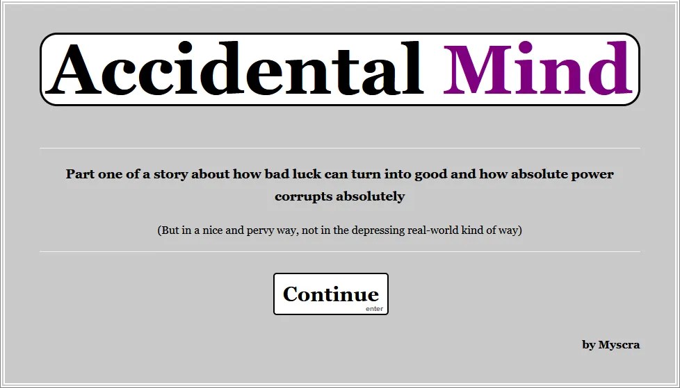Accidental Mind [v3.4] By Myscra