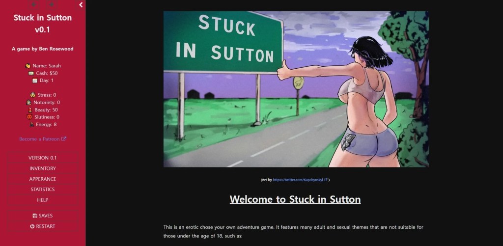 Stuck in Sutton [v0.8] By Ben Rosewood