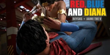 Rysketches - Red, Blue and Diana